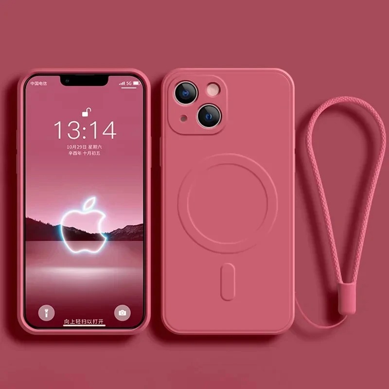 Liquid Silicone Magnetic Phone Case - Luxe vloeibare siliconen magnetische telefoonhoes voor