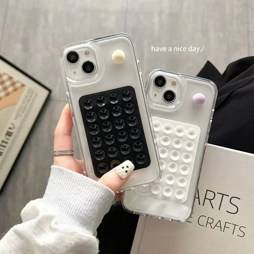 Phone Cases - Vierkante siliconen telefoonstandaard met zuignap, multifunctionele