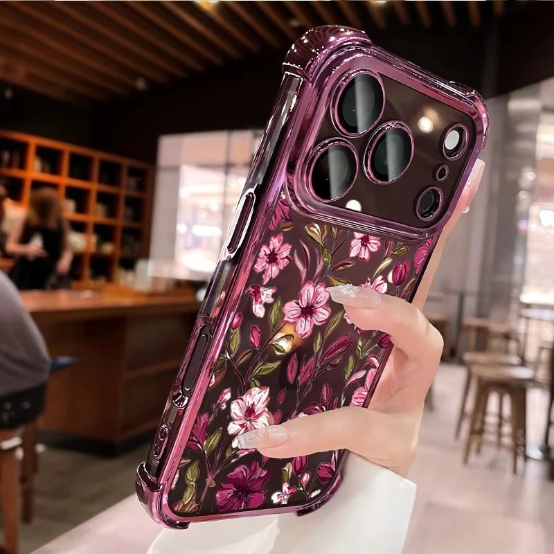Vintage hoesje met rood bloeme - Vintage Floral Pattern Soft Case recensie en prijs